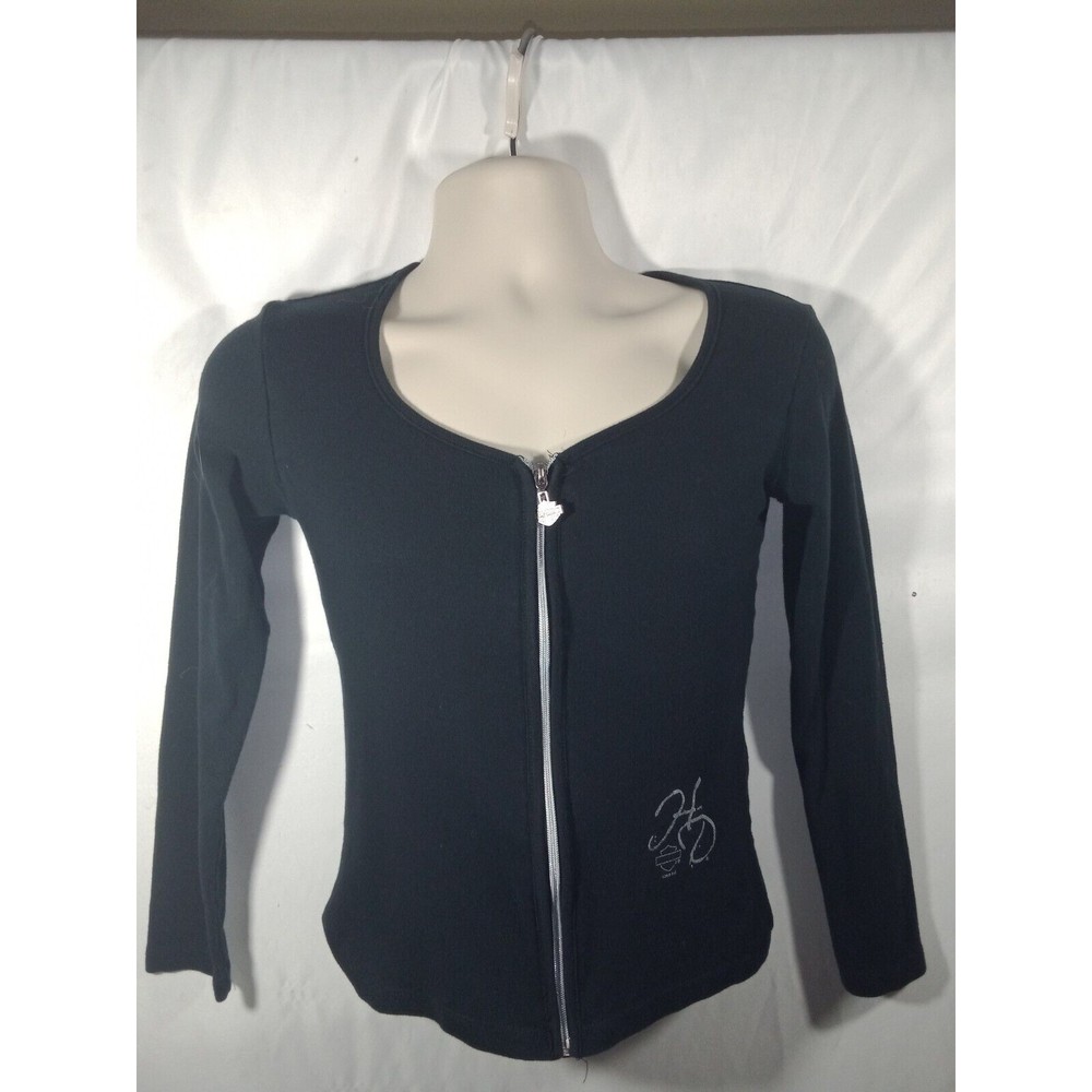 Harley Davidson Full Zip Long Sleeve Orlando FL Women's Size Medium Shirt